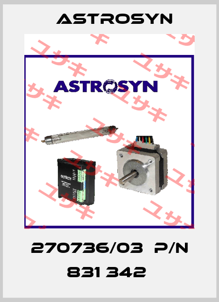 270736/03  P/N 831 342  Astrosyn