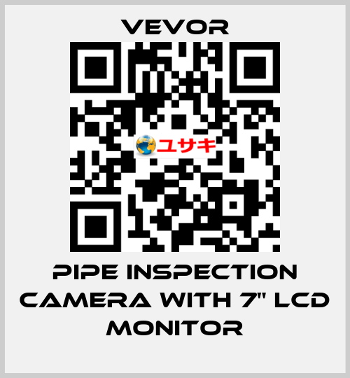 Pipe Inspection Camera with 7" LCD Monitor VEVOR