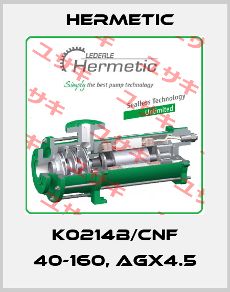 K0214B/CNF 40-160, AGX4.5 Hermetic