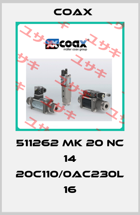 511262  MK 20    14 20C110/0AC230L 16 Coax