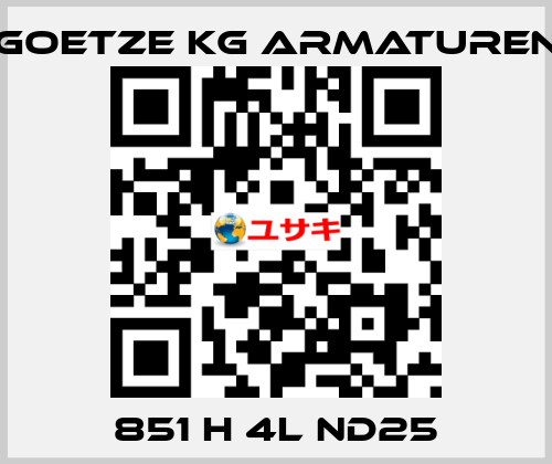 851 H 4L ND25 Goetze KG Armaturen