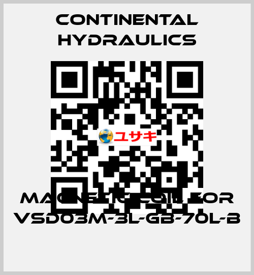 magnetic coil for VSD03M-3L-GB-70L-B Continental Hydraulics