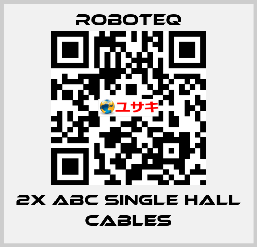 2x ABC Single Hall Cables Roboteq