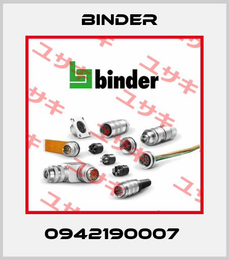 0942190007  Binder