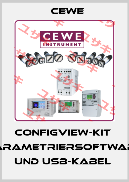 ConfigView-Kit  Parametriersoftware und USB-Kabel  Cewe