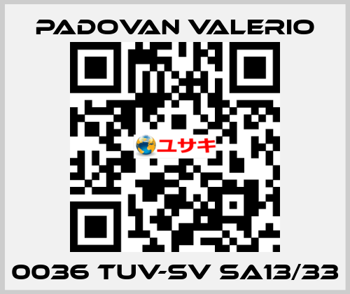 0036 TUV-SV SA13/33 PADOVAN VALERIO