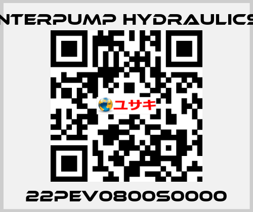 22PEV0800S0000 Interpump hydraulics