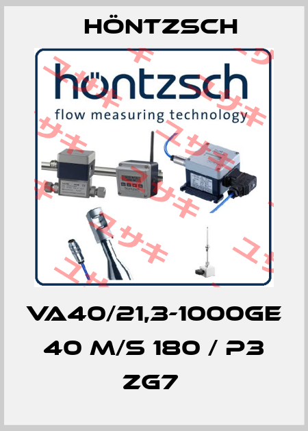 VA40/21,3-1000GE 40 m/s 180 / p3 ZG7  Höntzsch