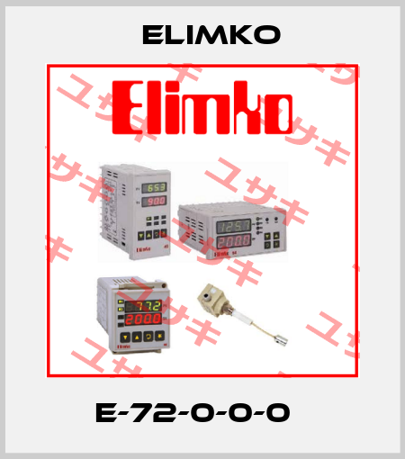 E-72-0-0-0   Elimko