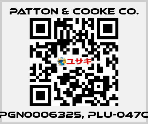 PGN0006325, PLU-047C Patton & Cooke Co.
