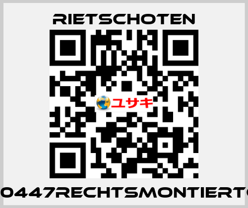 300/45910447RECHTSMONTIERTGMRSP/T RIETSCHOTEN