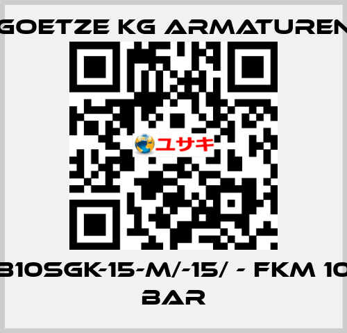 810sGK-15-m/-15/ - FKM 10 bar Goetze KG Armaturen
