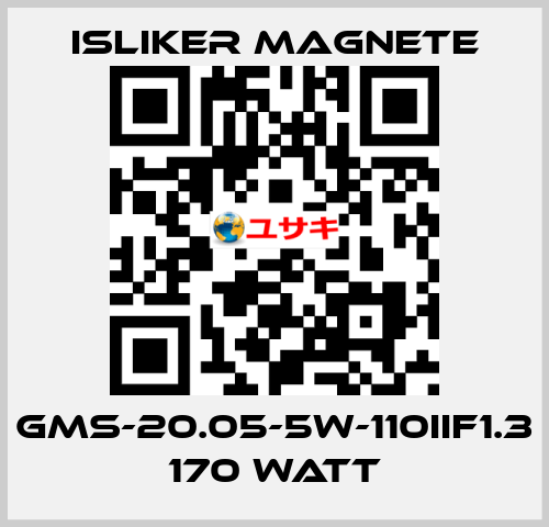 GMs-20.05-5W-110IIF1.3 170 watt ISLIKER MAGNETE