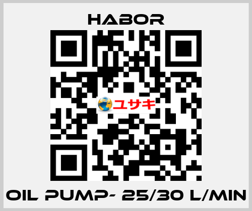 Oil pump- 25/30 l/min Habor