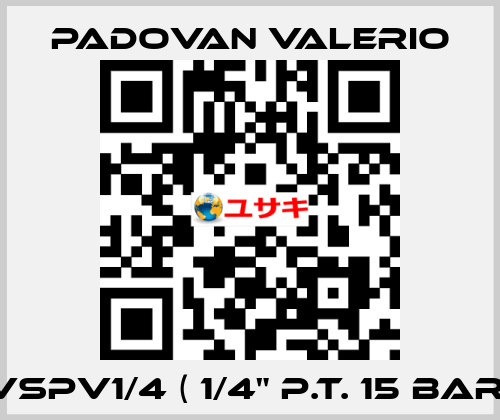 VSPV1/4 ( 1/4" p.t. 15 bar) PADOVAN VALERIO