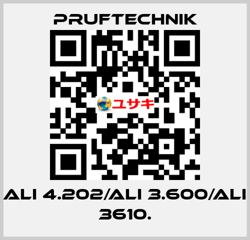 ALI 4.202/ALI 3.600/ALI 3610. Pruftechnik