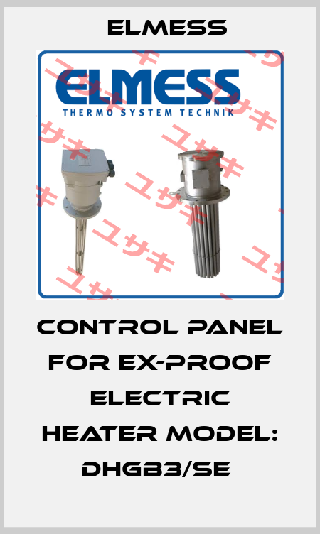Control Panel for Ex-proof electric heater Model: DHGB3/SE  Elmess