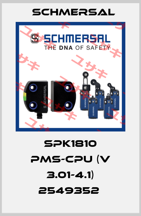 SPK1810 PMS-CPU (V 3.01-4.1) 2549352  Schmersal