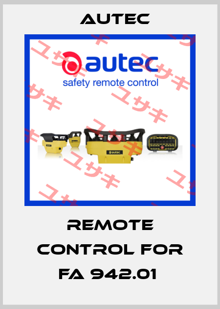 REMOTE CONTROL FOR FA 942.01  Autec