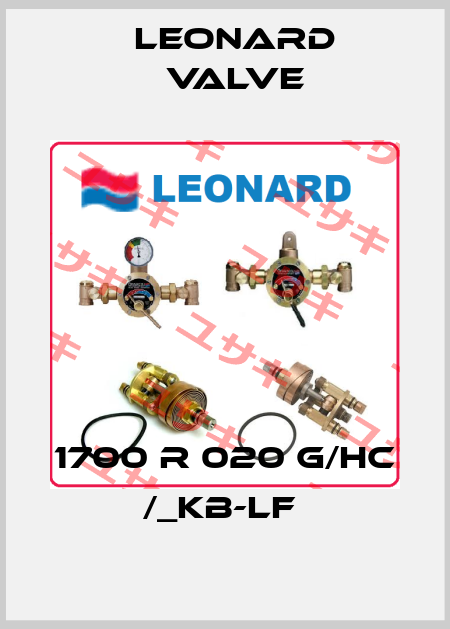 1700 R 020 G/HC /_KB-LF  LEONARD VALVE