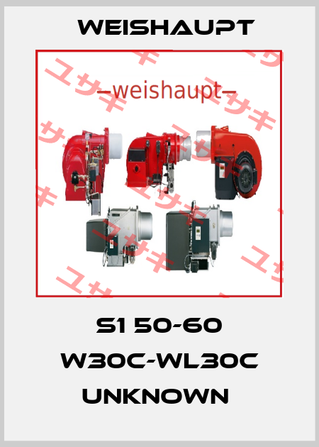 S1 50-60 W30C-WL30C unknown  Weishaupt