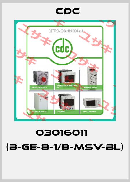 03016011   (B-GE-8-1/8-MSv-bl)  CDC