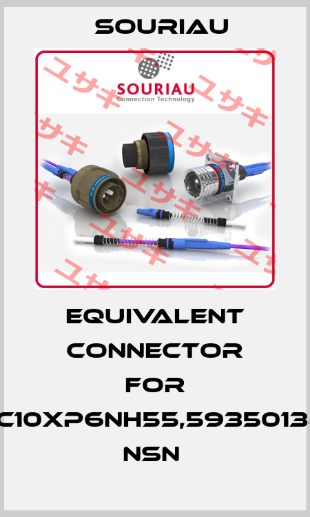 Equivalent connector for M22TAC10XP6NH55,5935013439774 NSN  Souriau