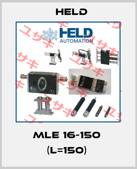 MLE 16-150  (L=150)  Held