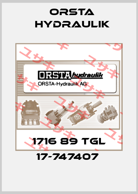 1716 89 TGL 17-747407  Orsta Hydraulik
