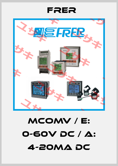 MCOMV / E: 0-60V DC / A: 4-20mA DC FRER