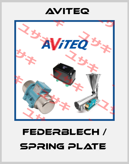 Federblech / spring plate  Aviteq