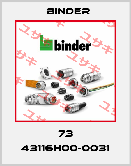 73 43116H00-0031 Binder