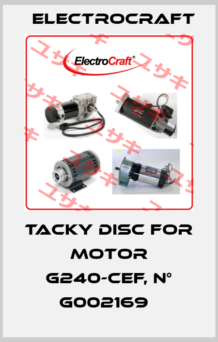 Tacky disc for motor G240-CEF, n° G002169   ElectroCraft