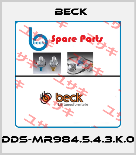 DDS-MR984.5.4.3.K.0 Beck