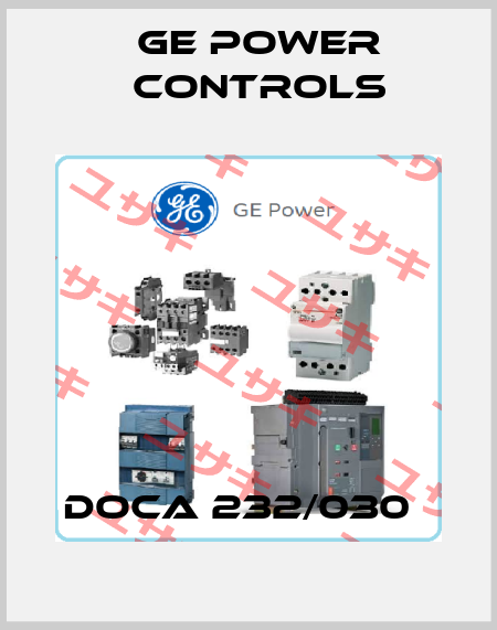DOCA 232/030   GE Power Controls