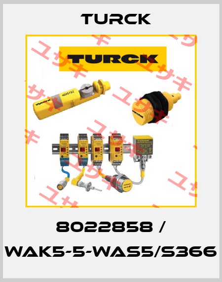 8022858 / WAK5-5-WAS5/S366 Turck
