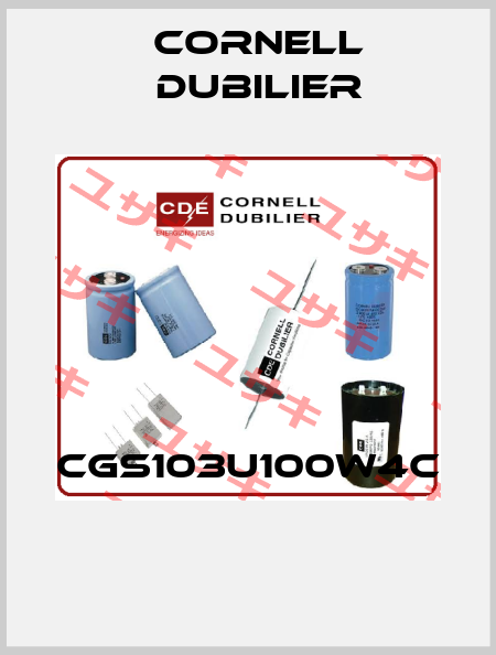 CGS103U100W4C  Cornell Dubilier