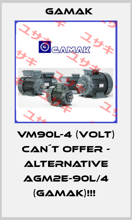 VM90L-4 (VOLT) CAN´T OFFER - ALTERNATIVE AGM2E-90L/4 (GAMAK)!!!  Gamak