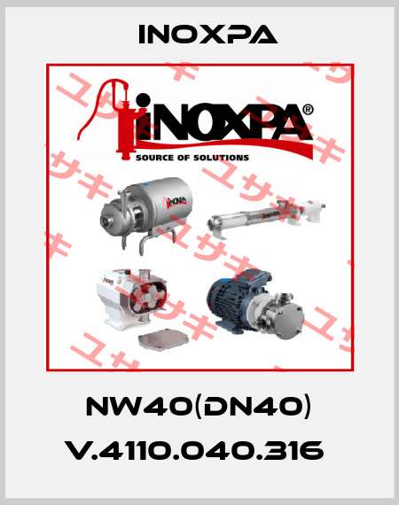 NW40(DN40) V.4110.040.316  Inoxpa