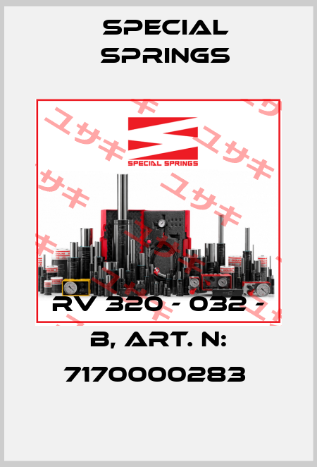 RV 320 - 032 - B, Art. N: 7170000283  Special Springs