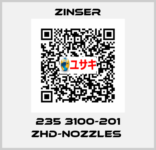 235 3100-201 ZHD-nozzles  Zinser
