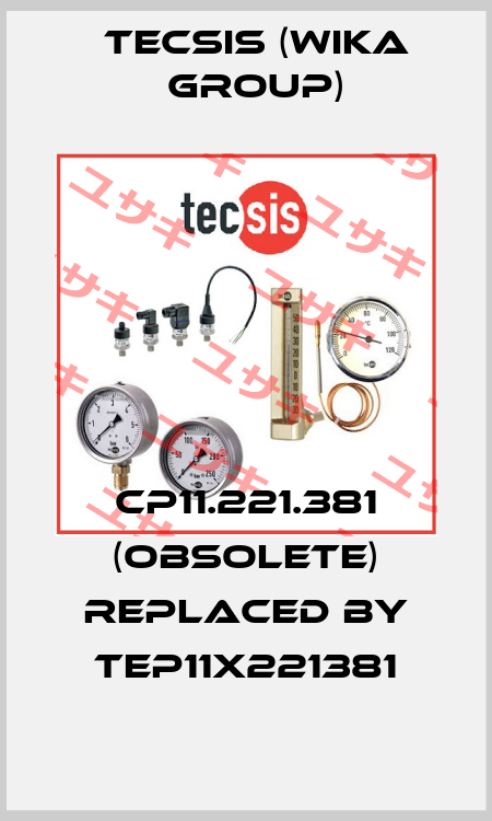 CP11.221.381 (obsolete) replaced by TEP11X221381 Tecsis (WIKA Group)