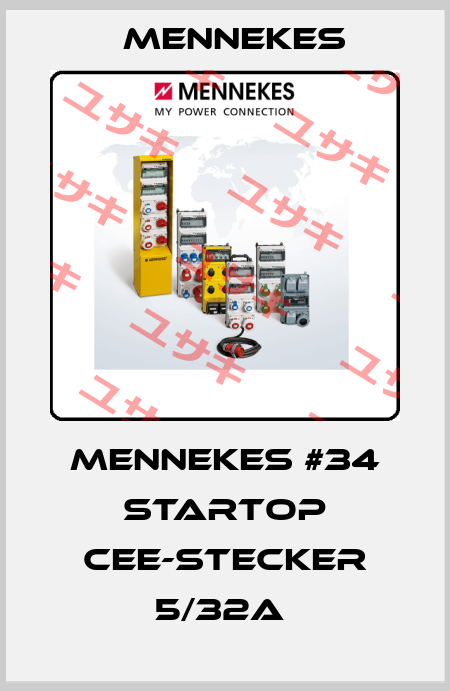 Mennekes #34 StarTop CEE-Stecker 5/32A  Mennekes