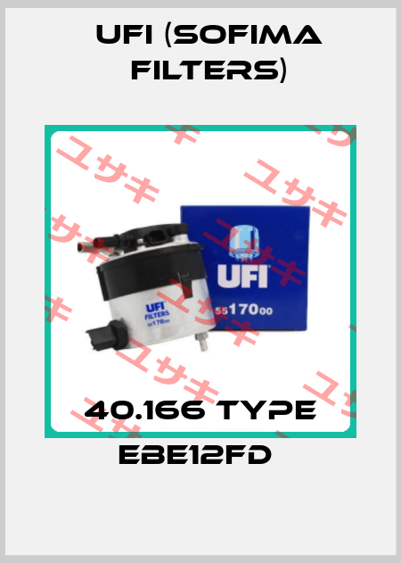 40.166 Type EBE12FD  Ufi (SOFIMA FILTERS)