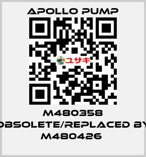 M480358 obsolete/replaced by M480426  Apollo pump