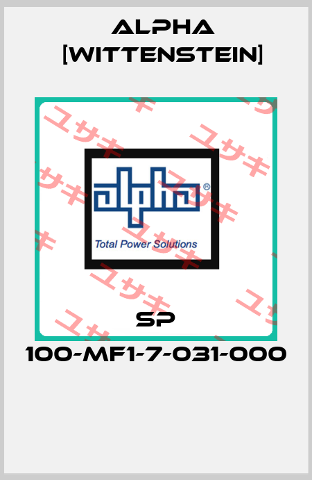 SP 100-MF1-7-031-000  Alpha [Wittenstein]
