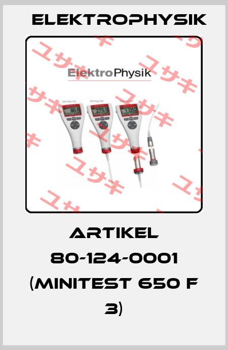 Artikel 80-124-0001 (MiniTest 650 F 3) ElektroPhysik