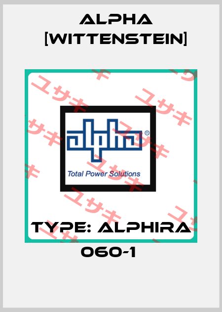 Type: alphira 060-1  Alpha [Wittenstein]