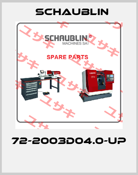 72-2003D04.0-UP  Schaublin