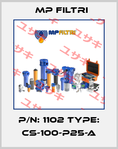 P/N: 1102 Type: CS-100-P25-A MP Filtri